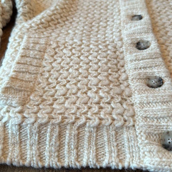 Madewell XXS bomber cardigan sweater with pockets cream color, brand new - Picture 4 of 5